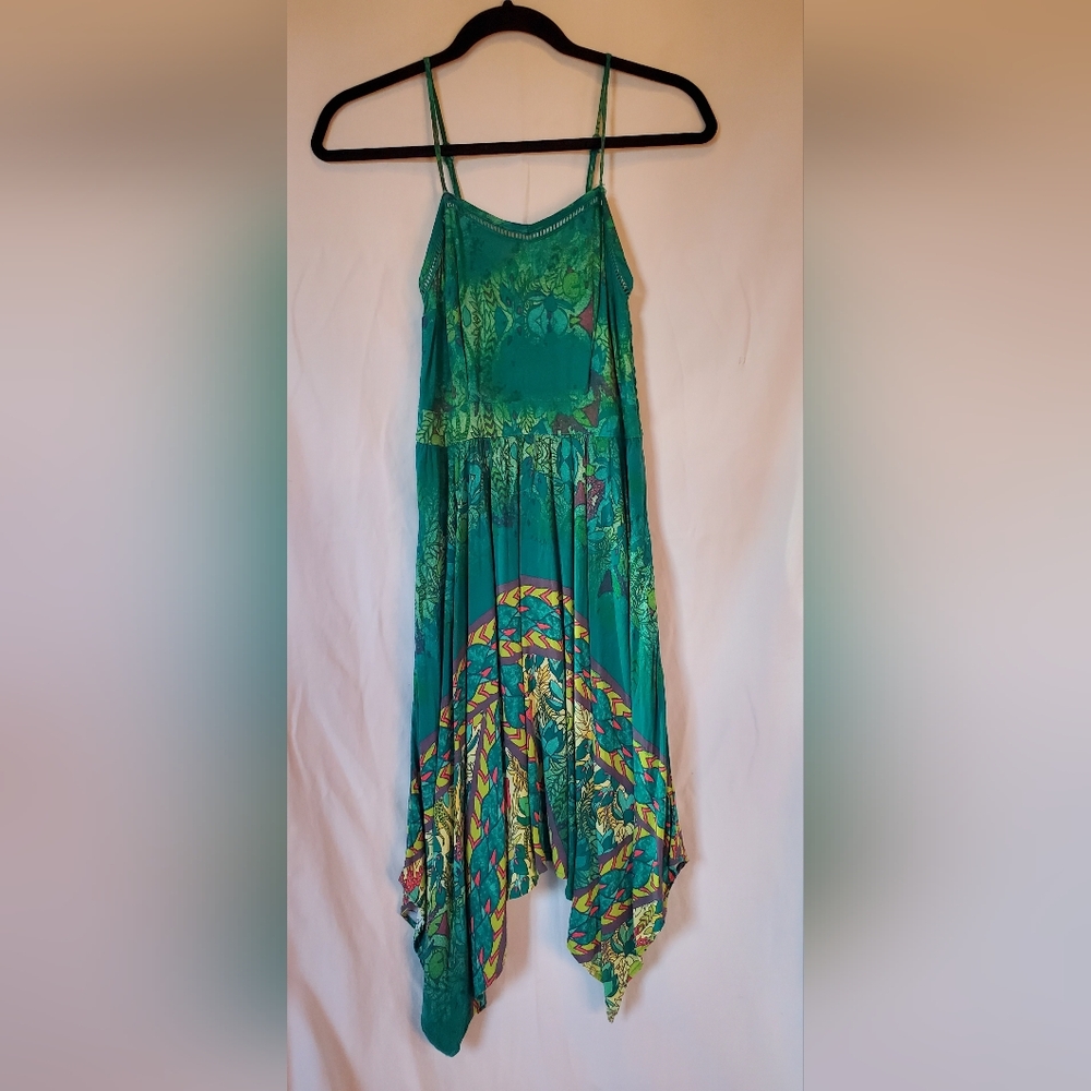 Bohemian Green Maxi Dress